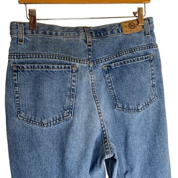 Eddie Bauer Women's size 12 Vintage 100% cotton High rise Tappered blue Jeans - Picture 6 of 9